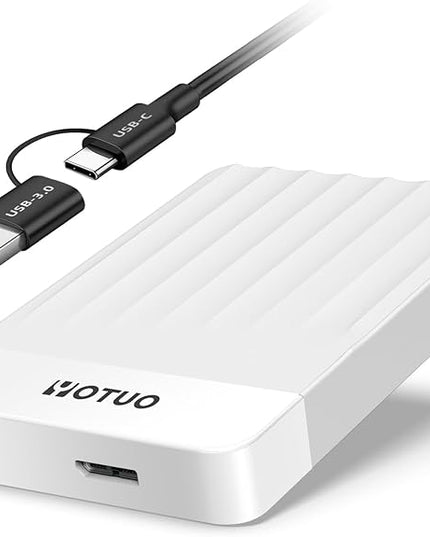 Portable External Hard Drive Storage Expansion Mobile HDD USB 3.0 for PC, Mac, Desktop, Laptop, PS4, PS5, Xbox One X/S, Xbox 360, Xbox Series X/S, Office & Game (White, 1TB)