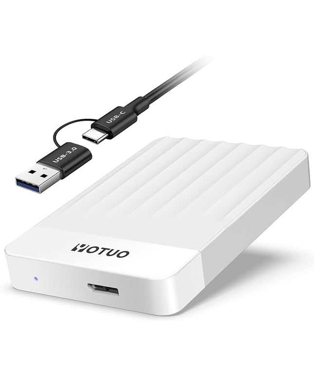 Portable External Hard Drive Storage Expansion Mobile HDD USB 3.0 for PC, Mac, Desktop, Laptop, PS4, PS5, Xbox One X/S, Xbox 360, Xbox Series X/S, Office & Game (White, 1TB)