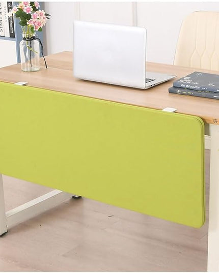 Desk Privacy Divider, Desk Divider Sound Proof Dividers Privacy Shields for Under The Table Privacy Panels for Students and Office Divider(Green,100X40cm)