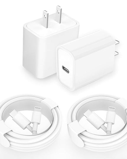 iPhone 14 13 Charger, 2Pack 20W Fast Charging Type C Block (MFI Certified) Rapid Speed USB C Wall Charger Lightning Cable Cord Apple Chargers for iPhone 14 Pro Max 14 Plus 13 12 11 Pro SE XS XR X iPad