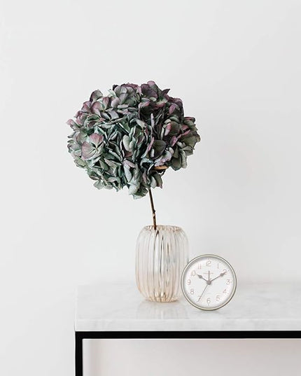 Presentime & Co 4" Chic Home Tabletop Alarm Mantel Clock, Desk and Shelf Clock, Silent no Ticking, Warm Gray and Chic Silver Finish. Tabletop Décor, Home Décor