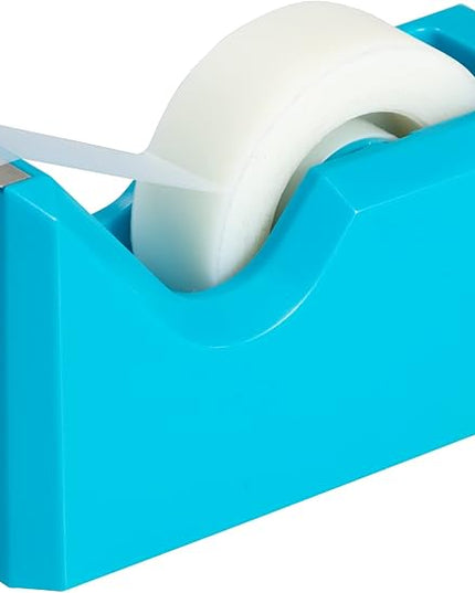 JAM PAPER Colorful Desk Tape Dispensers - Blue - Sold Individually