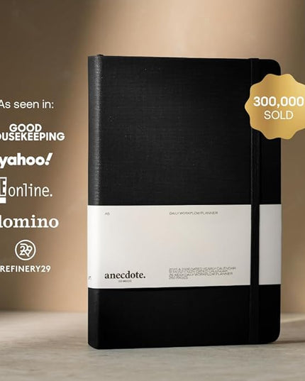 Anecdote 2026 Planner: A Monthly, Weekly & Daily Planner 2026 for Planning Your Success - A5 Size Hardcover Start Anytime and Achieve your Goals - Black