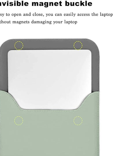 MOSISO Laptop Case 13 inch, 13 inch Laptop Sleeve Compatible with MacBook Air M4 M3 M2 M1 2025-2018 / Pro M2 M1 2025-2016, Faux Suede Leather Case with Small Bag, Mint Green