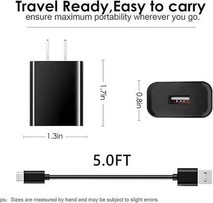Wall Charger USB Type C Charging Cable Cord Fit for Remarkable 2 Tablet Remarkable Paper Pro, Nook GlowLight 4 BNRV1100 4e (2022) Plus 2024, Onn 11.6 Tab 8" Kids,Onn Pro 8", Pro 10.1",Surf 10.1”Tablet