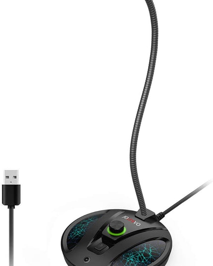 JOUNIVO USB Recording Microphone, Computer PC Podcast Condenser Cardioid Mic with Mute Button & LED Indicator for Laptop, Mac, PS4 - Vocal, Podcasting, Skype, YouTube, Streaming (JV603PRO)