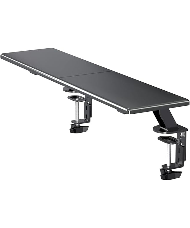 suptek Clamp-on 32 Inch Dual Monitor Desk Mount Riser Shelf Computer Stands for 2 Monitor,Laptop,Printer, Notebook,32.2” x 7.8” x 5.7”