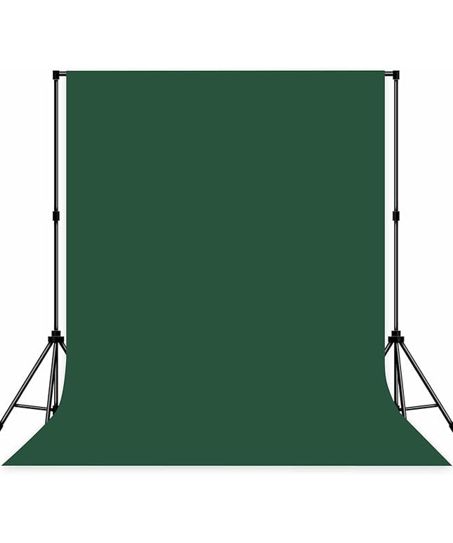 Photo Backdrop Deep Green Background Fabric Professional Photography Solution 10x10ft Seamless Design Eliminate Wrinkles Natural Theme Photography and Flower Background
