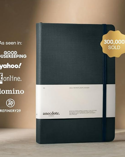 Anecdote 2026-2027 Planner: A Monthly, Weekly & Daily Planner with Calendar | 8.5" x 5.2" | Hardcover To-Do List Organizer, Planning Your Success, Start Anytime, Achieve Productivity Goals (Ink Blue)
