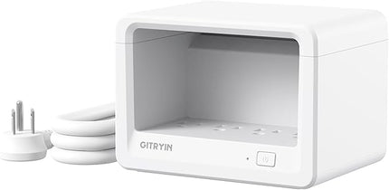 Gitryin 8-in-1 Power Strip with Multiple Outlets,1020J Desktop Charging Station with 8 AC for Home Office, 3.28ft Heavy Duty Extension Cord with Flat Plug, White