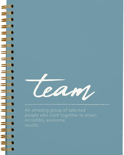 hold fizz Blue Meeting Notebook for Work, Employee Appreciation Gifts, Team Gifts for Employees, Thank You Gifts for Women Men Leader Boss Mentor Manager Coworkers Going Away Retirement, 5.5"x8.3"