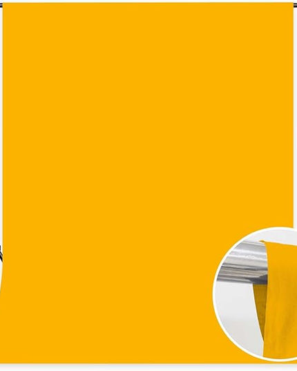 Photo Backdrop Yellow Background Fabric Professional Photography Solution 8x10ft Seamless Design Eliminate Wrinkles Short Video Food Photography Summer Theme Event
