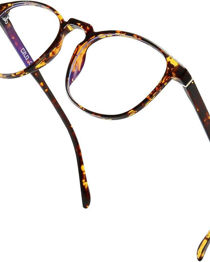 CNLO Blue Light Blocking Glasses,Computer Glasses,Anti Eyestrain, Lightweight Frame Eyeglasses,Men/Women… (Amber)