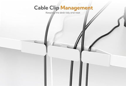 Claiks L Shaped Standing Desk Adjustable Height, Dual Motor Electric Corner Standing Desk, 63x55 inch Sit Stand up Desk with Splice Board, White