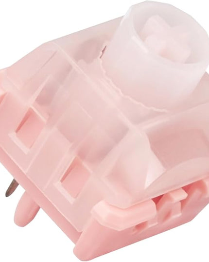 WS BigLucky Keyboard Switches, Mechanical Clicky Switches 5 Pins Pre Lubed Key Switch for MX Mechanical Keyboard 35Pcs (Pink)