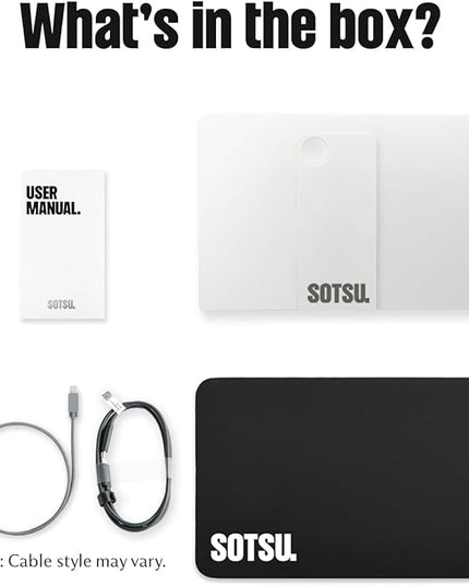 SOTSU FlipAction Go 14" Premium Portable Monitor SFA14PMSV | Robust but Lightweight | Tempered Glass Cover | 1080p | 400 Nits | 100% sRGB | 5W | Super Versatile | USB C or Mini HDMI