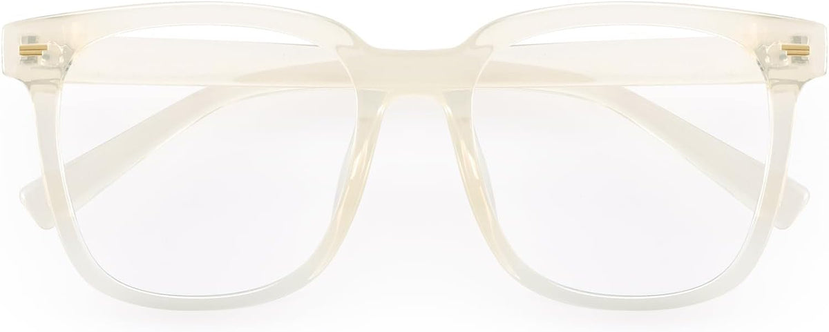 PANNER Oversized Square Blue Light Blocking Glasses for Women Men Anti Glare Reduce Eyestrain Computer Glasses
