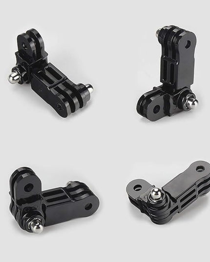 HSU Adjust Arm Straight Joints Mount, Long and Short Same Direction Straight Joints Mount for GoPro Hero 13 12 11 10 9 8 7 6 5 4 3 3+ 2 1, AKASO Campark and Other Action Cameras