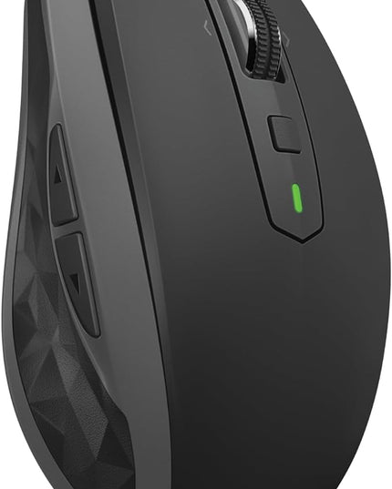 Logitech MX Anywhere 2S Bluetooth Edition Compact Wireless Mouse, No USB Receiver - Use On Any Surface, Hyper-Fast Scrolling, Rechargeable, Control Up to 3 Apple Mac and Windows Computers and Laptops