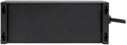 Tripp Lite Isobar 6 Outlet Surge Protector Power Strip with 2 USB Charging Ports,10ft Long Cord, Right-Angle Plug, Metal, 3840 Joules,Lifetime Limited Warranty & $50K Insurance (IBAR6ULTRAUSBB)Black