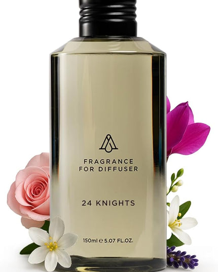 AromaPlan Hotel Scents 24 Knights 5 Fl Oz (148ml), Home Luxury Aroma & Hotel Fragrance Diffuser Oil- Hotel Diffuser Oil for Aromatherapy- USA Made, Bigger Bottle, Bolder Aroma & Longer Lasting