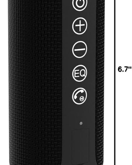 Ortizan Portable Bluetooth Speaker x Stocking Stuffers: IPX7 Waterproof, Wireless, Big Sound, Deep Bass, Dual Pairing, 30H Playtime, White Elephant Gift for Adults Men Women Teen Boys Girls (Black)