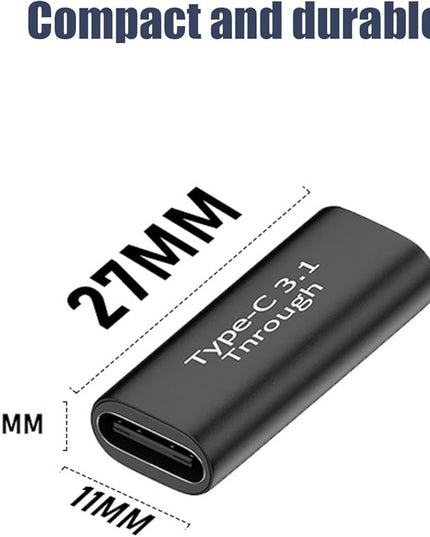 Pastall 5 Pack USB C Female to Female Adapter.Usbc Extender.USBC Coupler Supports Up to 10Gbps Data Transfer and 100W Fast Charging.Compatible with Thunderbolt 4/3 Supports 8K@60Hz Video.