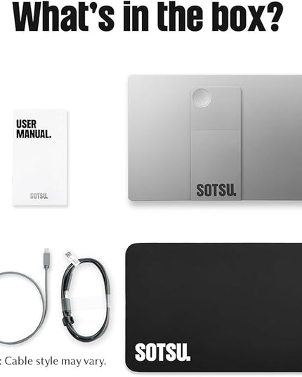 SOTSU FlipAction Go 14" Premium Portable Monitor SFA14PMMG | Robust but Lightweight | Tempered Glass Cover | 1080p | 400 Nits | 100% sRGB | 5W | Super Versatile | USB C or Mini HDMI