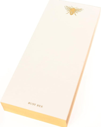 Graphique Bee Designer List Pad Luxe Collection, Gold Foil Embossed To-Do Notepad, Writing Pad with150 Pages, 4” x 9.75”