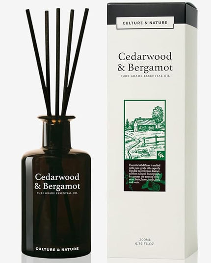 CULTURE & NATURE Pure Grade Essential Oil Diffuser (Cedarwood & Bergamot)
