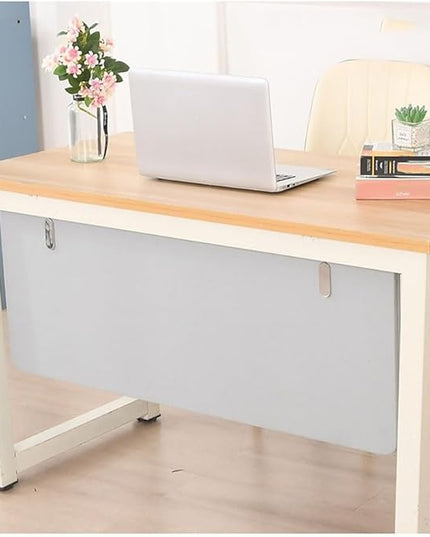 Desk Privacy Divider, Desk Divider Sound Proof Dividers Privacy Shields for Under The Table Privacy Panels for Students and Office Divider(White,100X40cm)