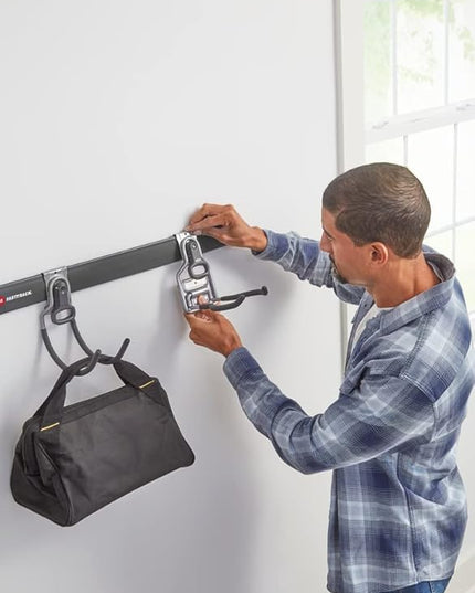 Rubbermaid FastTrack Garage Storage System Tool Hanging Kit, Wall Mount Holder for Garden Lawn Tools/Garage/Home Organization