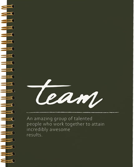 Olive Green Meeting Notebook for Work, Employee Appreciation Gifts, Team Gifts for Employees, Thank You Gifts for Women Men Leader Boss Mentor Manager Coworkers Going Away Retirement, 5.5"x8.3"