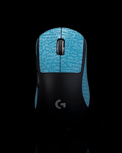 Grip Tape for logitech G Pro X Superlight 2 DEX (GPW4) - Anti-Slip,Enhanced Control, Sweat Resistance,Improves FPS Gaming Grip & Mouse Protection [Pre-Cut] CS Blue 0.3mm
