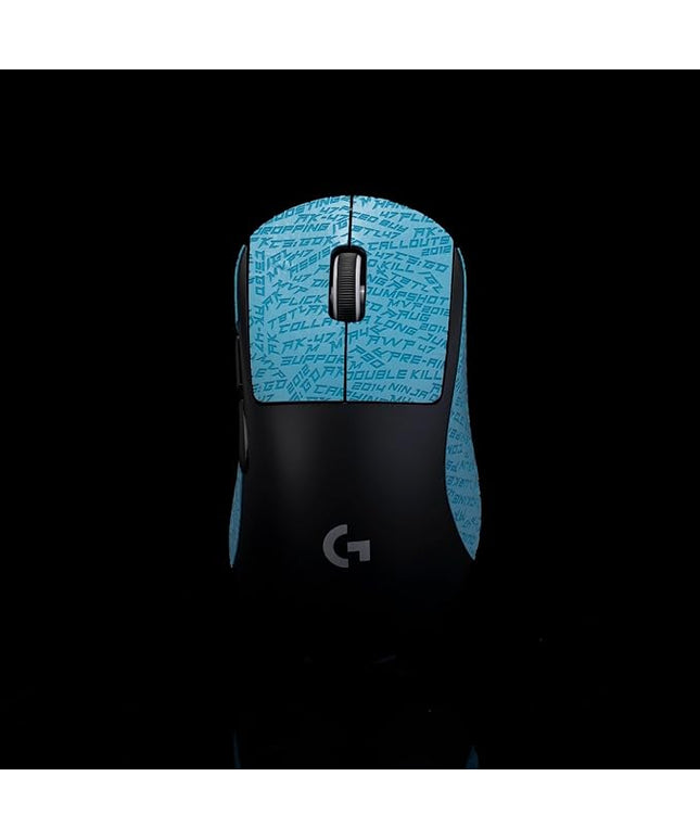 Grip Tape for logitech G Pro X Superlight 2 DEX (GPW4) - Anti-Slip,Enhanced Control, Sweat Resistance,Improves FPS Gaming Grip & Mouse Protection [Pre-Cut] CS Blue 0.3mm
