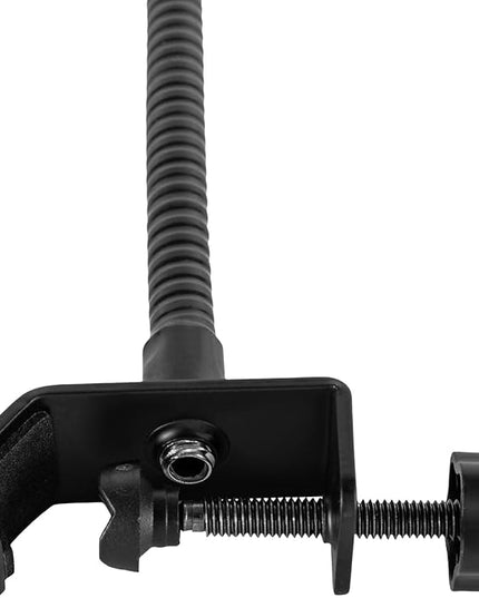 Gooseneck Microphone Stand 360° Adjustable Microphone Arm Flexible Mic Desk Clamp 13in Desktop Gooseneck Arm Clip Holder Desktop Mic Stand Holder for Lectern Lectures Podium Streaming