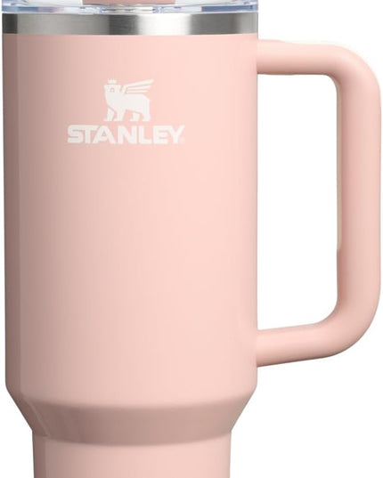 STANLEY Quencher H2.0 Tumbler with Handle and Straw 40 oz | Flowstate 3-Position Lid | Cup Holder Compatible for Travel | Insulated Stainless Steel Cup | BPA-Free | Peach Whip Gloss