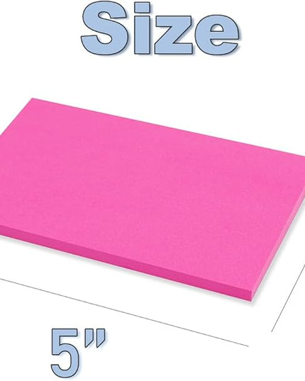 (45 Pads) Sticky Notes 3x5 in,Bright Notepads,Colorful Stickies,Super Sticking Power Memo Note Pads,Strong Adhesive,Post on Windows Doors,Office School,Recyclable,Easy to Write on,Hold Well