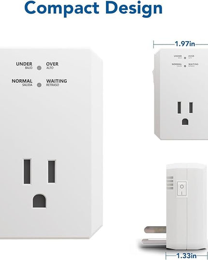 BSEED Single Outlet Surge Protector, Small Surge Protector Wall Tap with Ground Protected Light Indicators for Refrigerators, PC, TV, Xbox Series X, PS5 and Home Appliances, 15A, 1875W, 120V, 4 Pack