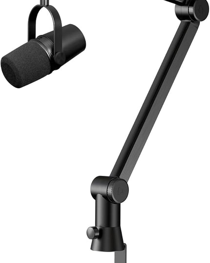 Mic Boom Arm Stand Compatible with Shure SM7B, MV7, Blue Yeti Mic, Fifine microphone, HyperX QuadCast Mic and Most Microphones, Premium Microphone Arm by YOUSHARES