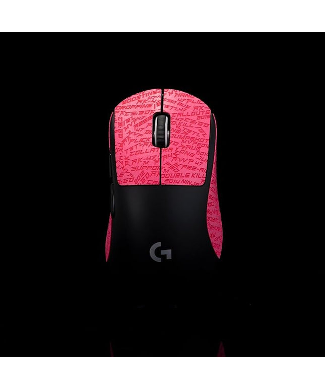 Grip Tape for logitech G Pro X Superlight 2 DEX (GPW4) - Anti-Slip,Enhanced Control, Sweat Resistance,Improves FPS Gaming Grip & Mouse Protection [Pre-Cut] CS Pink 0.3mm