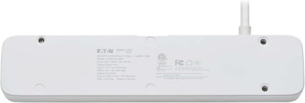 Eaton Tripp Lite Series Desk Clamp Power Strip Surge Protector, 6-Outlets, USB-A & USB-C Charging Ports, 900 Joules, 6ft Flat Extension Cord, Lifetime Manufacturer's Warranty (TLP66UCLAMP)