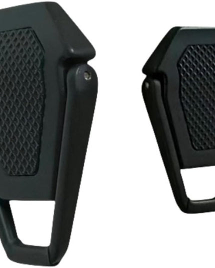 MIYKUISH Portable Invisible Laptop Stand - 2PCS zinc Alloy Laptop Mini Stand Heat Dissipation pad, Laptop Lifter Suitable for 12-20 inch Laptop (One Size Mutil Color) (Black)