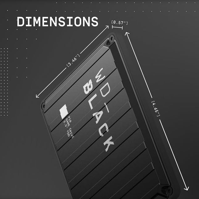 WD_BLACK 5TB P10 Game Drive, Portable External Hard Drive, Works with Playstation, Xbox, & PC - WDBA3A0050BBK-WESN