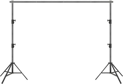VEVOR 11.5 x 9.6 ft Heavy Duty Backdrop Stand, Height Adjustable Photography Backdrop Stand, Background Support System with 6 Clamps and A Carry Bag, for Party, Wedding, Display, Photo