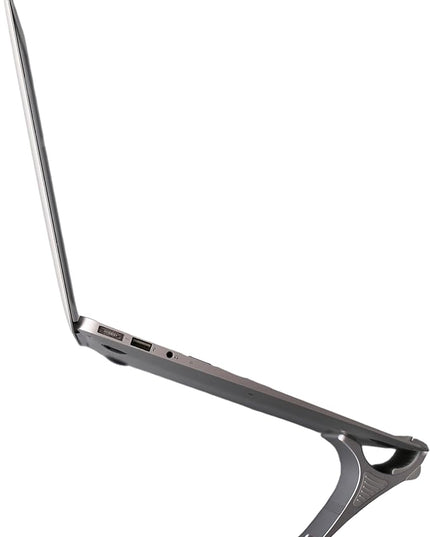 Elestoria Adjustable Laptop Stand - Fits 5 Devices, Modern Design, Tool Free Adjustment, Protective & Stable | Grey (Grey, Floating)