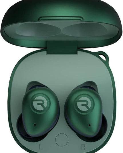 Raycon Fitness Bluetooth True Wireless Earbuds with Built in Mic 56 Hours of Battery, IPX7 Waterproof, Active Noise Cancellation, Awareness Mode, and Bluetooth 5.3 (Green)