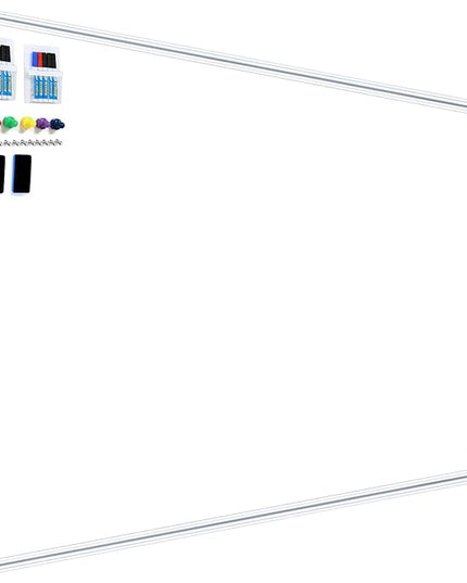 4'x8' WhiteBoard Magnetic Dry Erase White Board for Wall - Belgian Enamel Large WhiteBoard for Business, Education & Government - Durable Aluminum Frame Wall Mounted Whiteboards for Professionals
