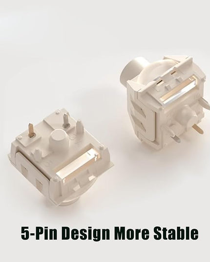 Kailh Box Ice Cream PRO MAX Switches for Mechanical Keyboard,5-pin Linear/45gf/Pre lubed/upgrated POM Material/Stronger Reboud Switches(Ice Cream PRO,108pcs)