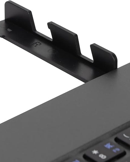 Vvikizy Foldable Laptop Keyboard, Portable Wireless BT Keyboard with 140mAh Battery and Phone Holder, for iOS Tablets Laptops